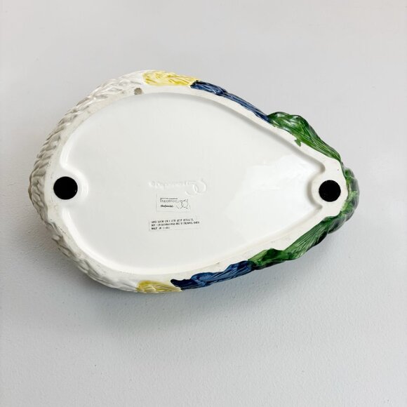 DEPT. 56 Rooster Deviled Egg Tray Hand Painted Farmhouse...